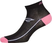 Nalini Acquaria dames zomer fietssokken - zwart/roze