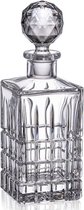 DIPLOMAT - kristallen whisky karaf - BOHEMIA KRISTAL - decanter voor sterk drank -