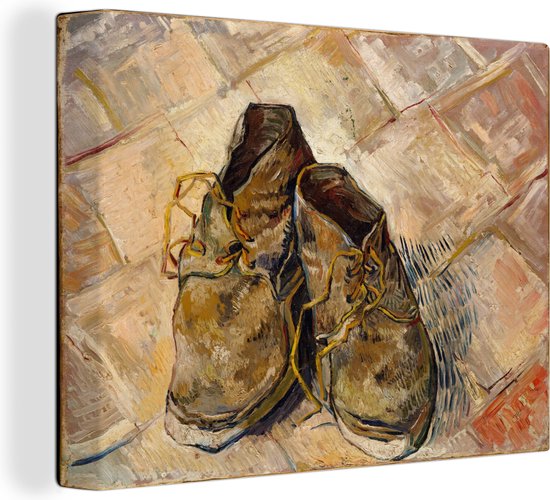 Canvas Schilderij Schoenen - Vincent van Gogh - 40x30 cm - Wanddecoratie