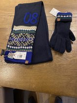 Gebreide kinder handschoenen van het merk Sarlin Dark Blue