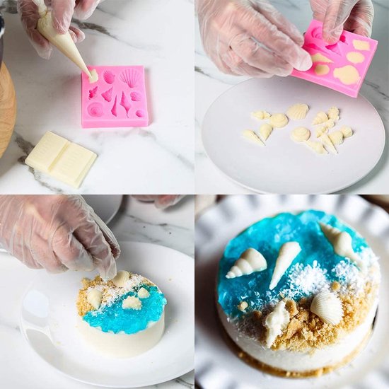 Wilton Fondant & Gum Paste Mold Letters/Numbers set/4 siliconen vormen, siliconen, paars, 6 x 14,4 x 26,9 cm, 4 stuks