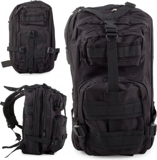 Installeren de begeleiding Uitputten GEAR3000® - Tactical Backpack - Militaire Rugzak - 30L - Trekking Rugzak -  Zwarte Editie | bol.com