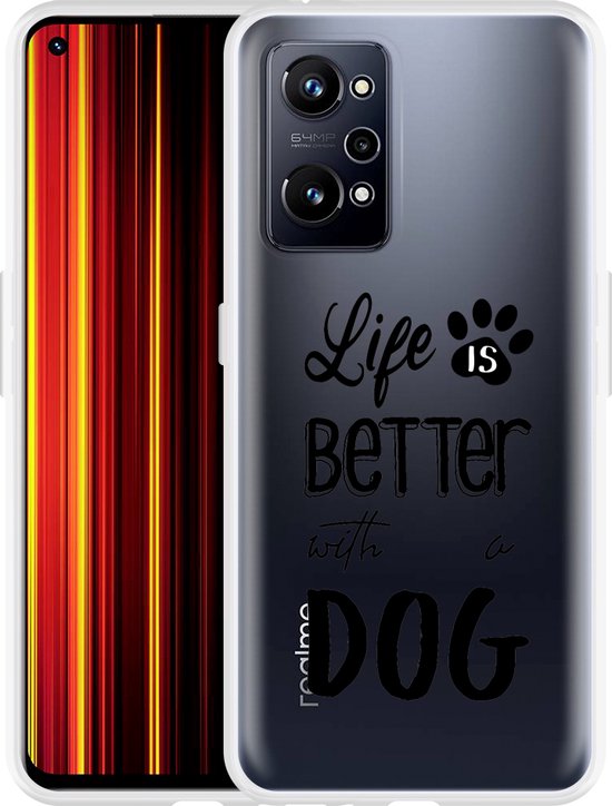 ILING Cover Per Realme GT Neo 2 / GT Neo 3T / GT 2 – Custodia In Vetro Temperato E TPU – Rosso Fuoco – Ultra-sottile E Antiurto