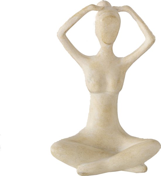 Beeld vrouw in Yoga houding