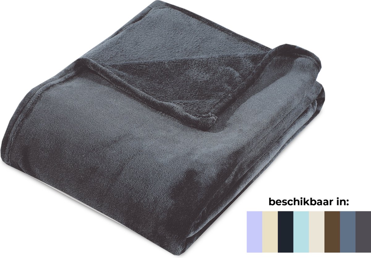 Dreamhouse Plaid - Fleece - 150x200 cm - Antraciet