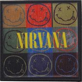 Nirvana - Distressed Happy Face Blocks Patch - Multicolours