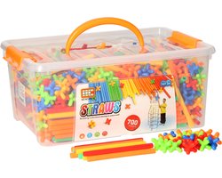 bouwrietjes in opbergbox, 700dlg.