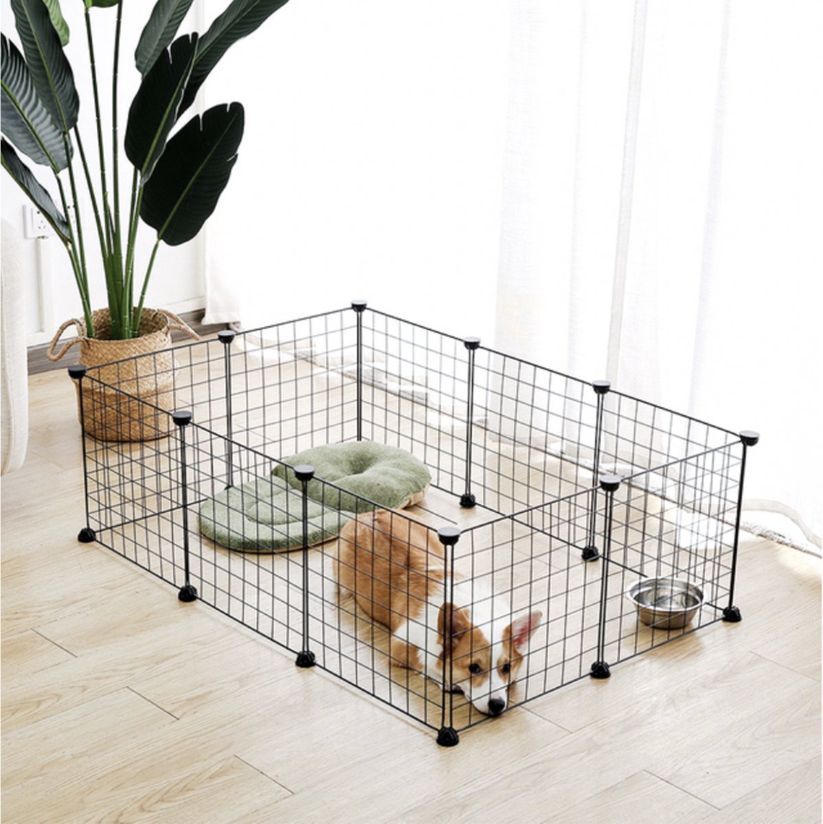MaxxPet Puppyren - Hondenren Metaal - Hondenkennel voor binnen en