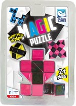 Clown Games Magic Puzzel - 24 Delig - Fidget Snake - Roze