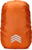 Kasey Products - Regenhoes Rugzak - Reflecterende Regenhoes - 3 Pijlen - 40 tot 50 Liter - L - Oranje