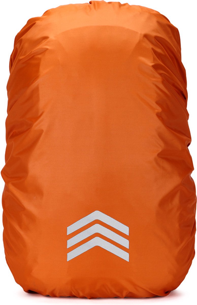 Regenhoes Rugzak – 3 Pijlen – 40 tot 50L – L – Oranje – Kasey Products
