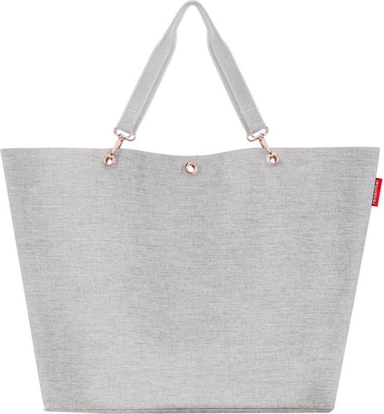 Reisenthel Shopper XL Strandtas Shopper - 35L - Twist Sky Rose Grijs