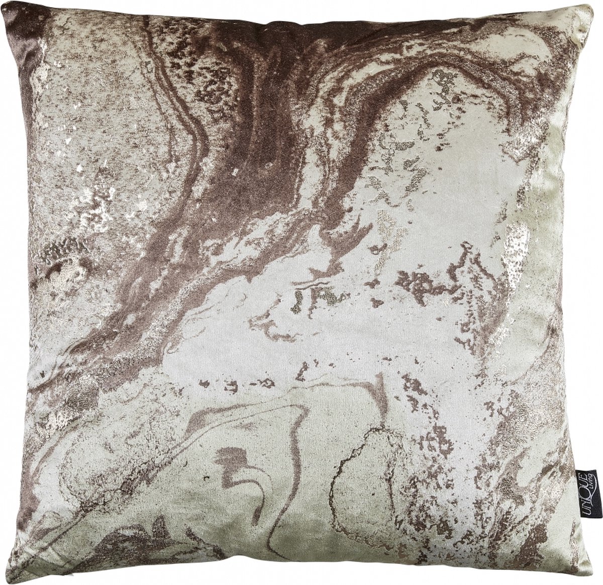 Unique Living Sierkussen Vince - Polyester - Naturel - 45x45 cm (BxH) Beige/Bruin/Creme