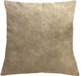 Sierkussen Skai - Lederlook - Naturel - 45x45 cm (BxH)