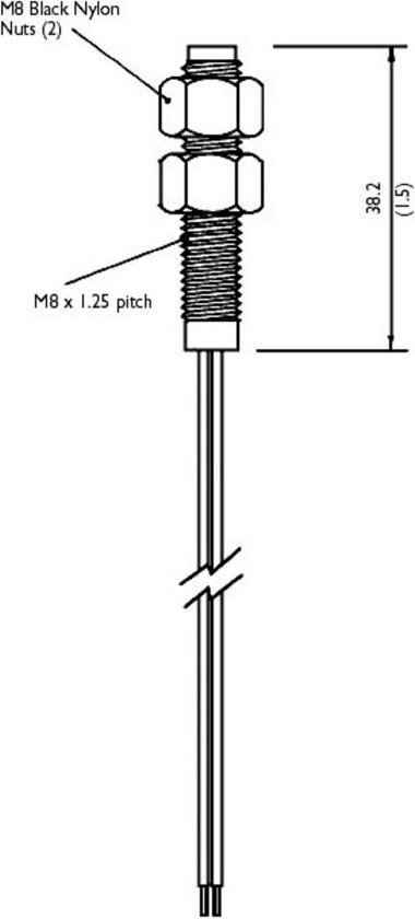 TE Connectivity Sensor PS811 Reedcontact 1x NO 100 V/DC, 250 V/AC 1 A 10 W