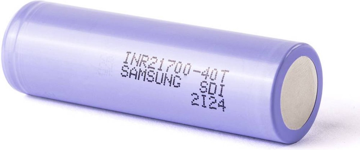 Samsung INR21700-40T Pile rechargeable spéciale 21700 à tête plate Li-Ion  3.6 V 4000 mAh