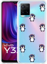 Vivo Y33s Hoesje Chillin like a penguin - Designed by Cazy