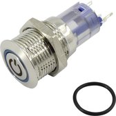 TRU COMPONENTS LAS2-GQF-11E/R/12V/N Vandalismebestendige druktoets Rood 1 stuk(s)