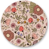 Sluitsticker - Sluitzegel Groot - Bloemen / Flowers - Vintage | Bedankje – Envelop | Chique | Envelop stickers | Cadeau – Gift – Cadeauzakje – Traktatie | Chique inpakken | DH Collection