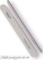 Nagelvijl Professioneel 5 stuks - Nail file straight purple 150/150 - Speedy - Japans zebra kwaliteits papier - Metis