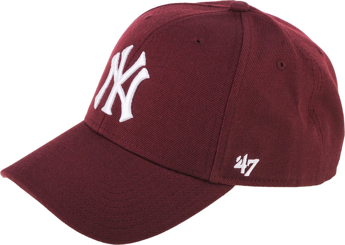 47 Brand MLB New York Yankees MVP Cap B-MVPSP17WBP-KMD, Unisex, Kastanjebruin, Pet, maat: One size
