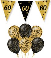 Paperdreams - Verjaardag 60 jaar feest pakket zwart/goud party-time