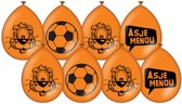 Ballonnen - 16 stuks - Loeki de Leeuw - oranje - Asjemenou