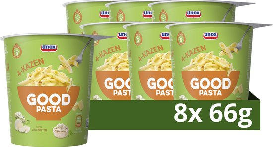 Unox 4-Kazen Good Pasta - 8 x 66 g - Voordeelverpakking