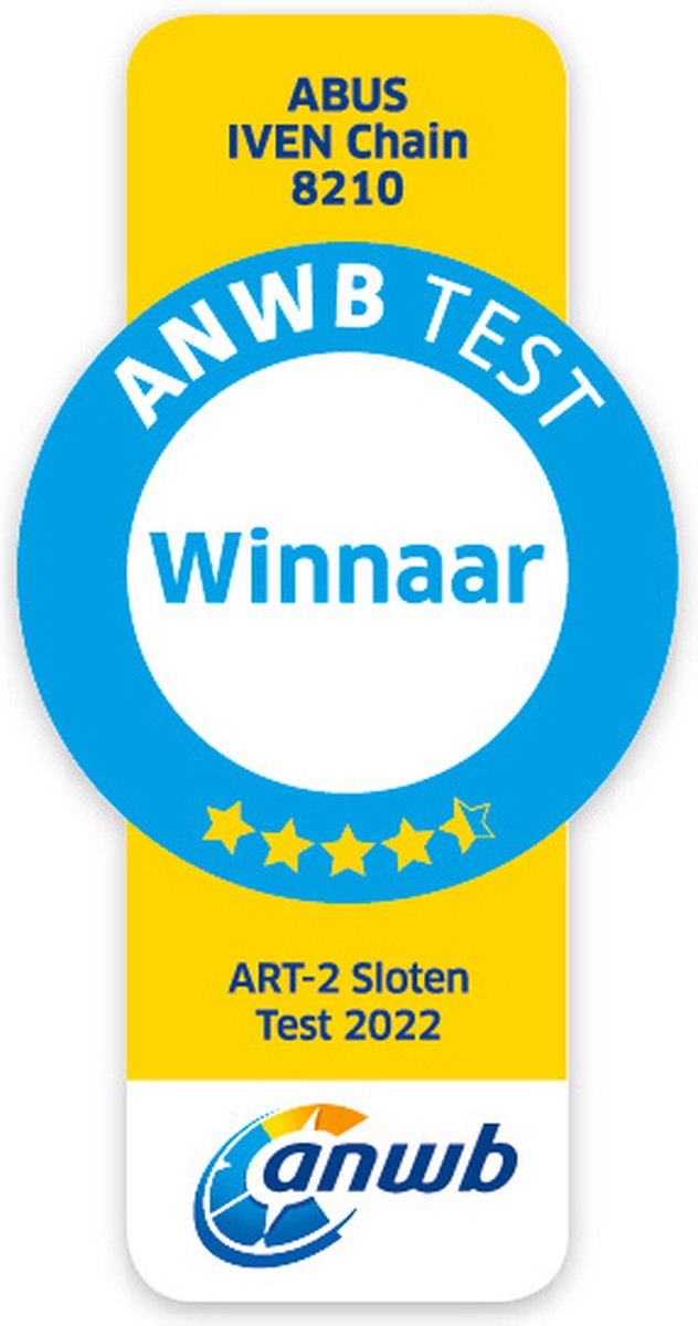ABUS Iven 8210 kettingslot - ART2 - 110 cm - winnaar ANWB slotentest 2022 |  bol.com