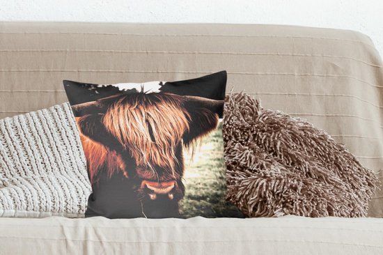 Sierkussen - Herbe écossaise Highlander - Multicolore - 45 Cm x 45 Cm