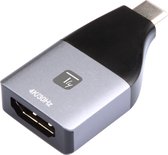 Techly IADAP USBC-HDMI4K, USB Type-C, HDMI-uitgang, 4096 x 2160 Pixels