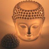 Boeddha hoofd kaars keramische aromatherapie oven essentiële olie brander-kaars