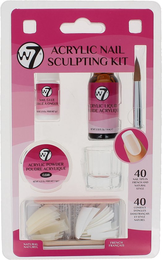 W7 Acrylic Nail Sculpting Set bol