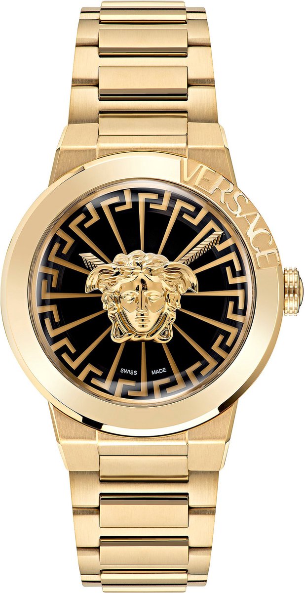 Versace Damen-Uhren Analog Quarz One Size Gold 32022830