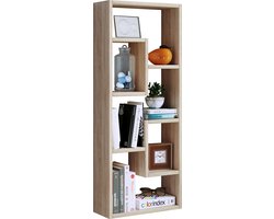 Houten vrijstaande boekenplank Medialijst Opbergruimte Ruimteverdeler Decoratieve plank Vilo