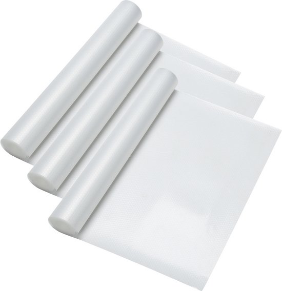 3x Antislipmat transparant 500x60 cm Keukenlade beschermer