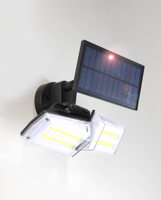 Normaal Jumping jack Hesje Wetelux Solar LED schijnwerper met bewegingsmelder 6500K IP44 | bol.com