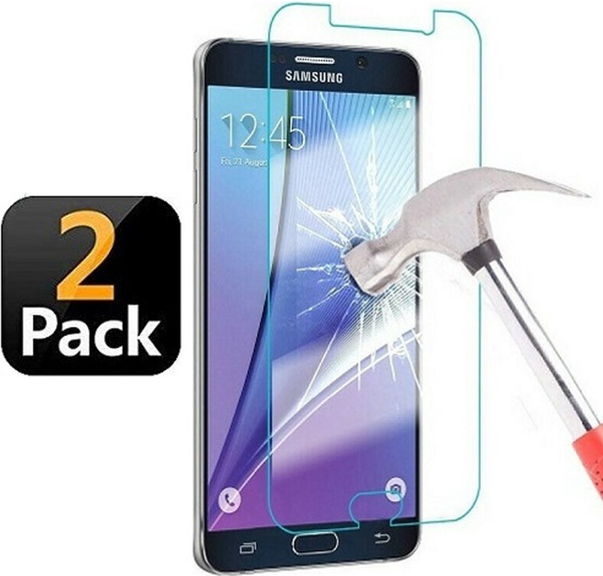 Samsung J5 2015 Screenprotector Beschermglas 2x