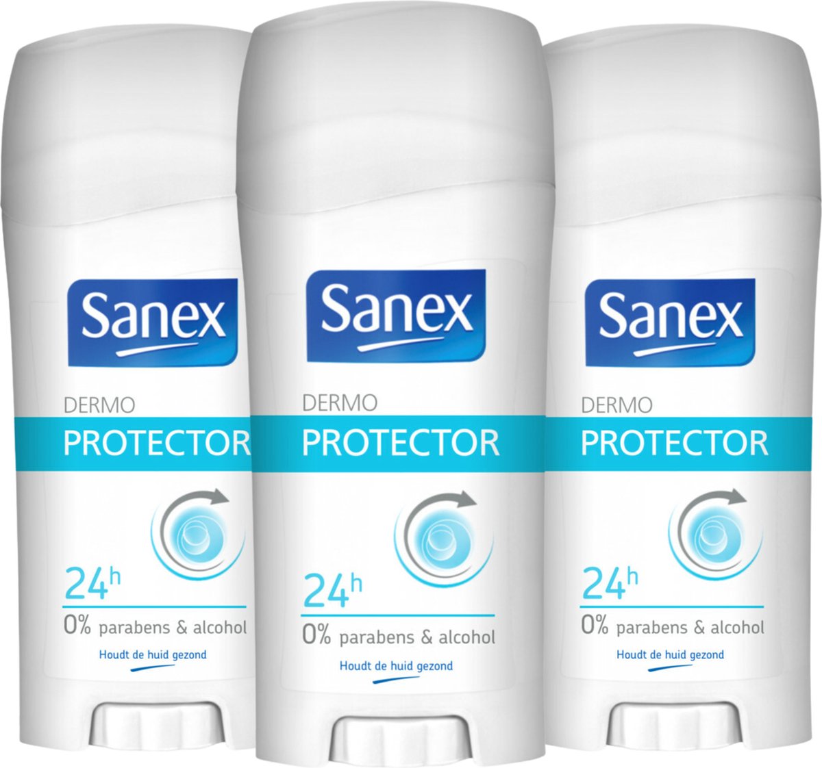 Sanex Dermo Protector Deodorant - pH Balance Dermo - Deodorant Voordeelverpakking - 3 x 65 ml