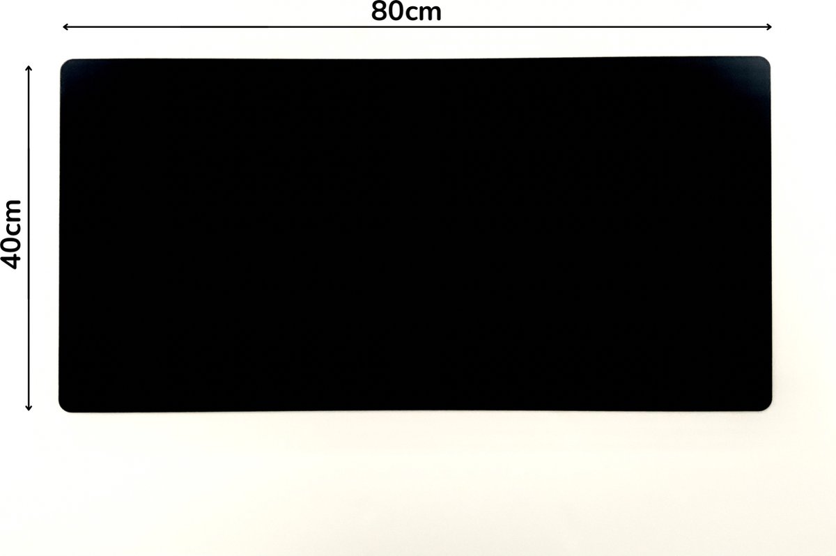 Grote muismat XXL 80 x 40 cm, antislip rubber
