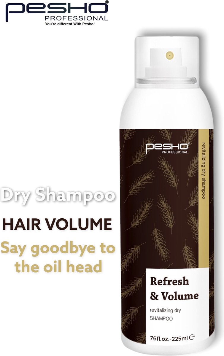 Droogshampoo - Pesho Revitalizing Dry Shampoo - Refrech&volume - Pesho Droog shampoo - dry shampoo