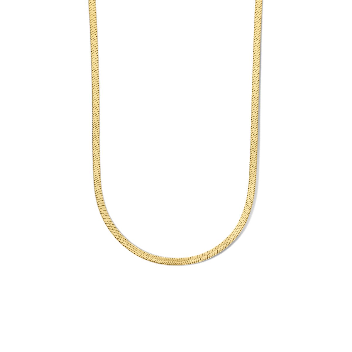 Collier slang plat 4,2 mm 42 + 4 cm ion plating
