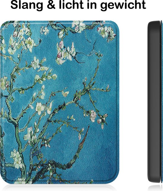 Hoesje Geschikt voor Kobo Clara 2E Hoesje Luxe Bescherm Case - Hoes Geschikt voor Kobo Clara 2E Hoes Book Cover - Bloesem van Mobigear — afbeelding 4