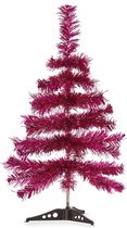 Krist+ kunst kerstboom - klein - fuchsia roze - 60 cm
