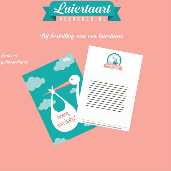 Luiertaart Meisje XXL - 235 Pampers - Nijntje & Zwitsal pakket - Kraamcadeau - Pampertaart van Luiertaart — afbeelding 3