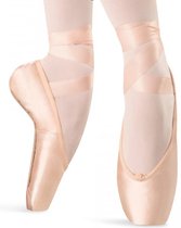 Dancer Dancewear Spitzen | Pointe-ballet | Pointes professionnelles en satin | Chaussures de ballet | Ensemble complet de 6 pièces | Dansez tout de suite | Pour largeur de pied étroite et normale | "Allegro" | Pointure 39B