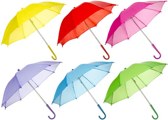 Kinderparaplu - Paraplu voor Kinderen - Per Stuk - Willekeurige Kleur - 50 cm
