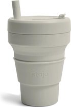 Stojo - Biggie Cup 470 ml Oat - Siliconen - Beige