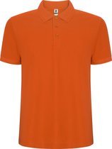 Oranje heren unisex Polo korte mouwen Pegaso merk Roly maat XL