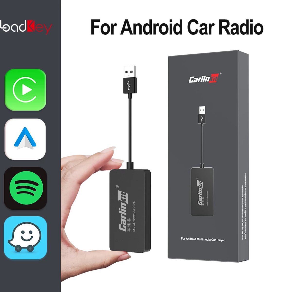 SLVE Products - Loadkey & Carlinkit Wired & Wireless Carplay Draadloze Android Auto Dongle Voor Wijzigen Android Screen Auto Ariplay